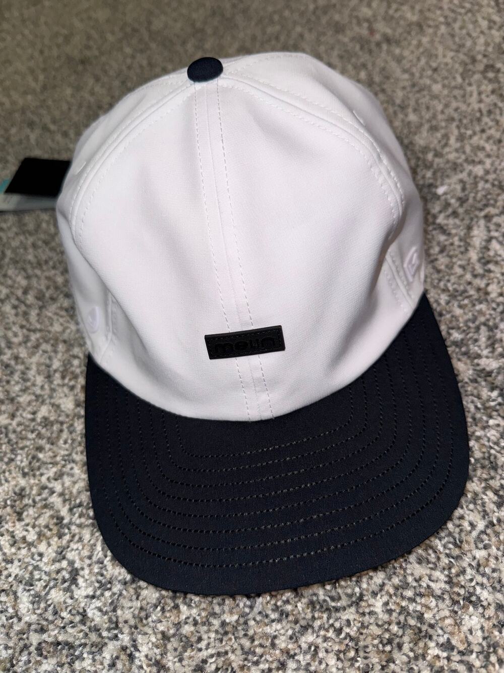 Melin Hydro The Legend White Black Performance Snapback Hat NWT